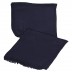 Navy Blue -Satin Plain Stole